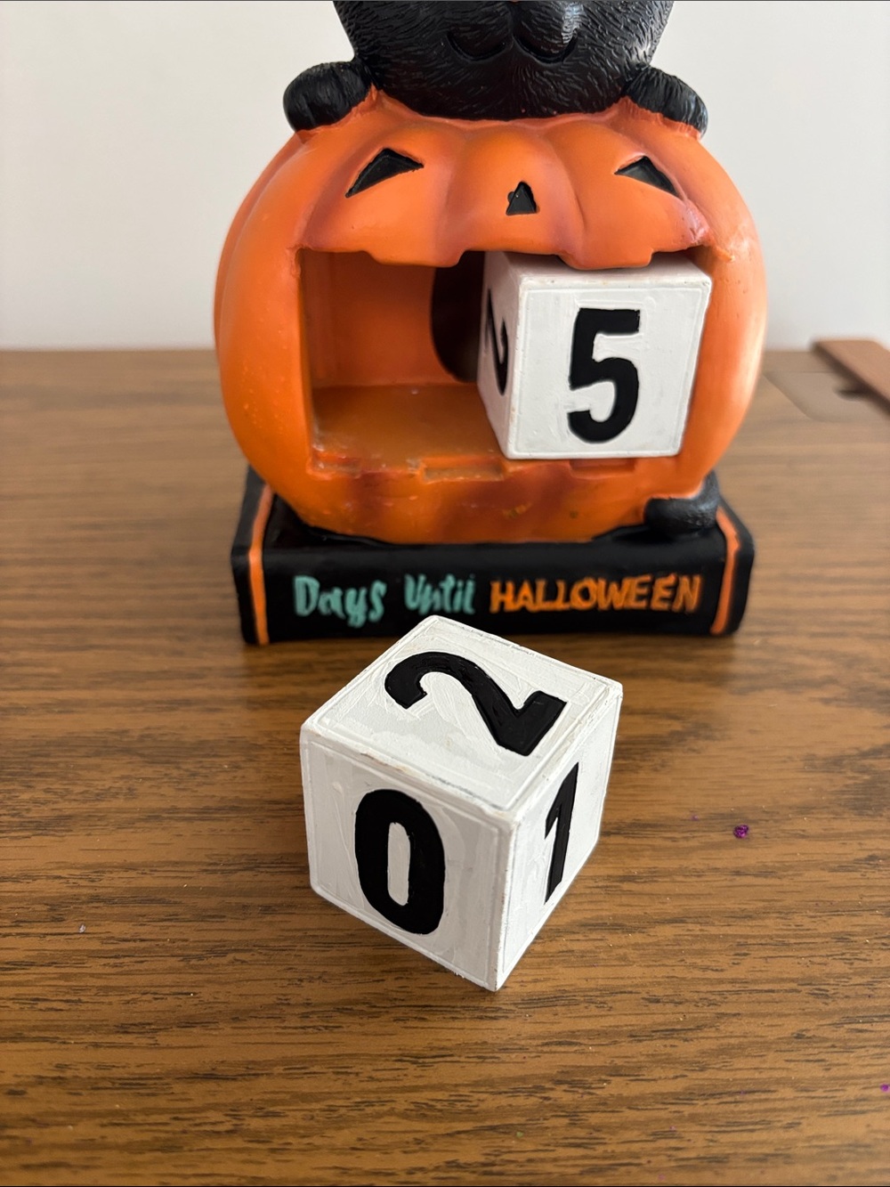 Black & Orange Halloween Cat Countdown Calendar - Pets Cat - Picture 2 of 6